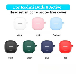 Dành Cho Xiaomi Redmi Buds 8 Hoạt Động Bao Da Silicon Mềm Phụ Kiện Cho Redmi Buds 8Hoạt Động Silicon Tai Nghe Ốp Lưng Tai Nghe Hộp Bảo Vệ