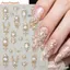 FAVORITEGOODS 5D Móng Tay Nghệ Thuật Dán, Sáng Bóng Retro Baroque Scepter Móng Tay Nghệ Thuật Đề Can, Sang Trọng Vương Miện Vòng Cổ Phong Cách Móng Tay Đề Can Phụ Kiện Trang Sức