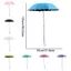 DONOVANQQ Tấm che nắng sân vườn, Tấm che nắng cây lớn 95cm Tấm che nắng cây trồng, Tấm che nắng thực vật Vải chịu thời tiết Chống nắng Cọc kim loại Cây dù gấp trong chậu