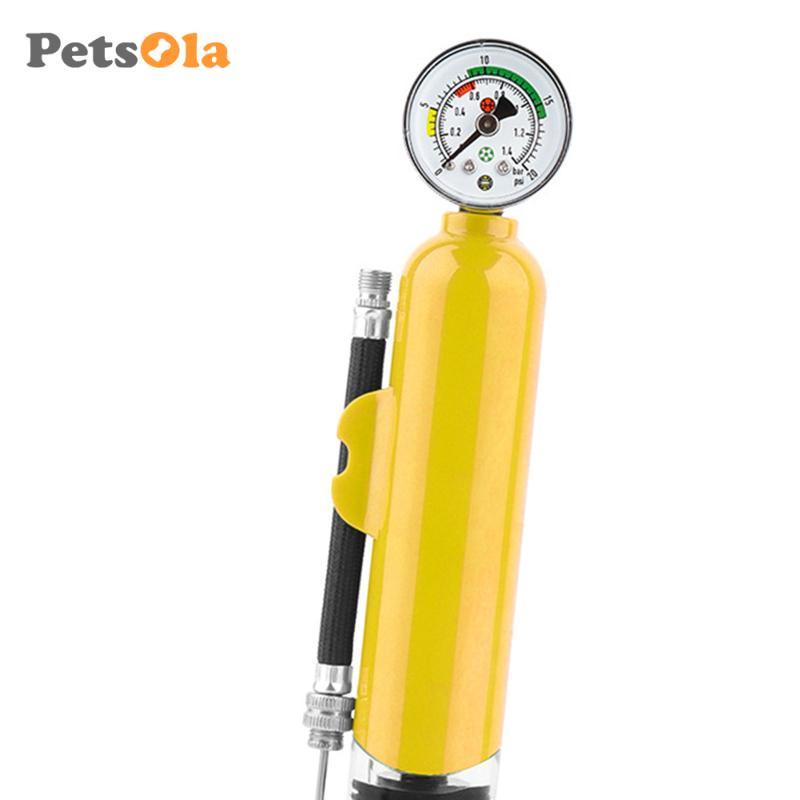 [PETSOLA] Bóng Rổ Bơm Không Khí Bơm Bóng Đồng Hồ Đo Áp Suất Bóng Đá Bơm Xe Đạp Lốp Bơm Di Động Chống Mưa Chống Thấm Nước Thích Hợp Cho Đồ Thể Thao Quà Tặng Tặng Tặng