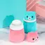 Trong kho Kids 'xách tay gấu Talc hộp-du lịch Puff container cho sử dụng hàng ngày cá tuyết