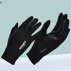 NS Ice Silk Full Finger Găng Tay Đi Xe Đạp Cho Nam Nữ Thể Thao Ngoài Trời Thể Dục Lái Xe Câu Cá Độ Đàn Hồi Cao Thoải Mái NS