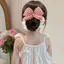 Chấm Bi Kẻ Sọc Nơ Scrunchy Dây Tóc Nữ Tính Cảm Giác Cotton Đầy Tóc Vòng Đầu Dây Bóng Đầu Dây Cao Su Phụ Kiện Tóc