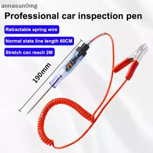 AA 5V-120V Xe Ô Tô Bút Kiểm Tra Mạch Điện Áp DC Màn Hình Kỹ Thuật Số Bút Điện Đầu Dò Bút Tự Động Dụng Cụ Chẩn Đoán 2V 12V 24V 48V VN