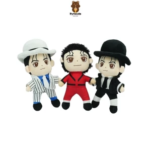 LON Mô Phỏng Dễ Thương Michael Jackson Plushie Búp Bê Mềm Vui Vẻ Jackson Nhân Vật Hoạt Hình Xung Quanh Sang Trọng Đồ Chơi Gối Nhồi Bông Bạn Gái Quà Tặng Sinh Nhật Trang Trí Trao Đổi Quà Tặng Giáng Sinh
