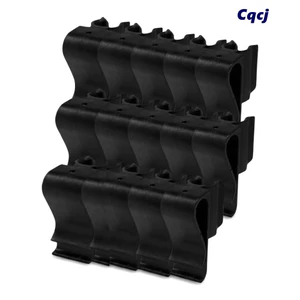 Kẹp tổ chức câu lạc bộ CQCJ 14 CÁI, Thiết kế nhỏ gọn Kẹp trên giá đỡ câu lạc bộ chơi gôn, Dễ dàng lắp đặt khe xếp chồng lên nhau Chất liệu nhựa màu đen Kẹp túi chơi gôn Du lịch mang theo