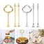 Giá đỡ bánh TOPTOOLCX, Giá đỡ đĩa bánh 2 tầng 3 tầng, Khay xếp tầng bằng hợp kim kẽm Phần cứng Tiệc cưới