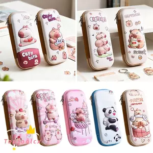 Bút chì TOPTOOLCX, Hộp bút Capybara dung tích lớn, Hộp văn phòng phẩm di động hoạt hình trở lại trường học