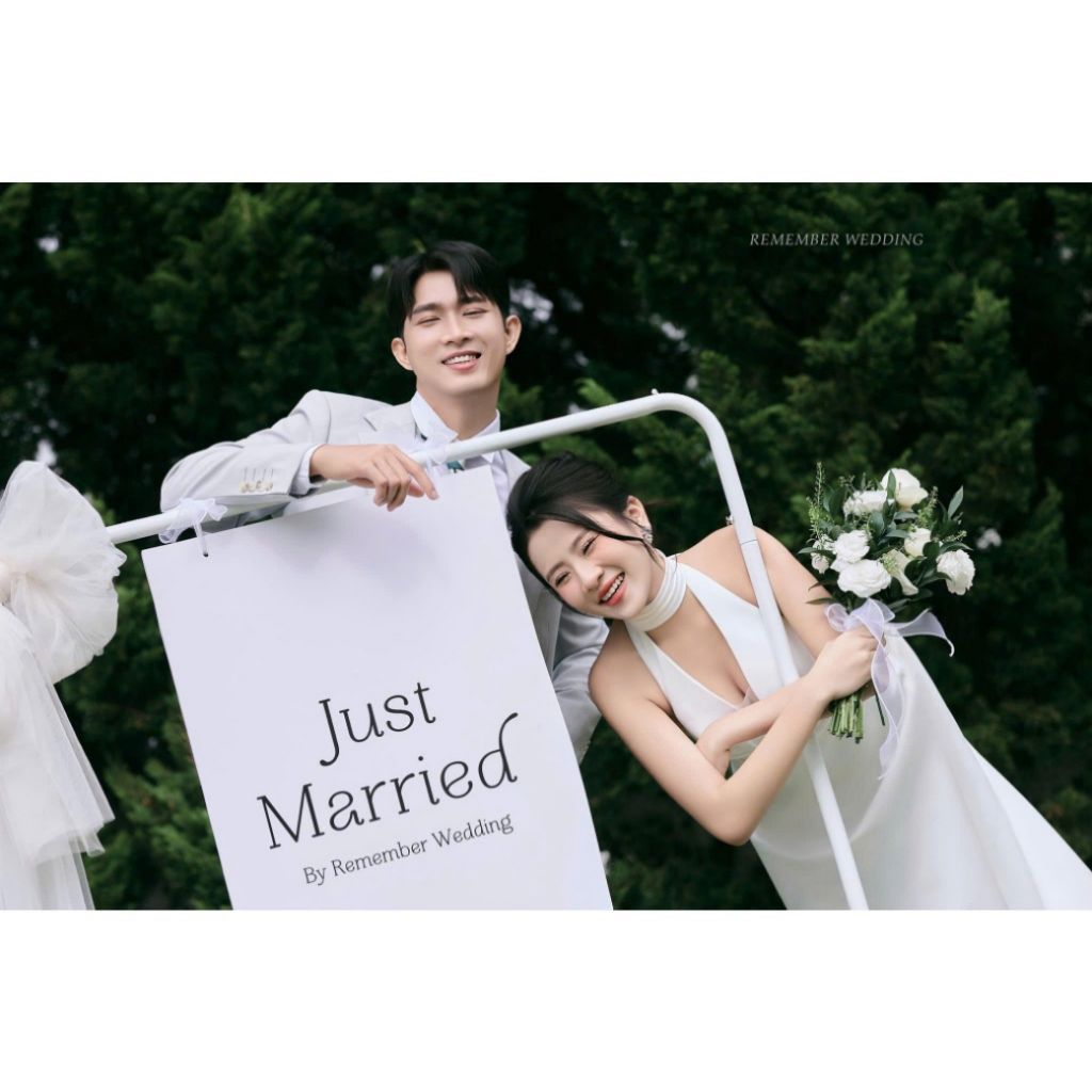 Bảng chữ Just Married chất liệu Fomec chụp ảnh cưới, phụ kiện chụp ảnh cưới, trang trí tiệc cưới