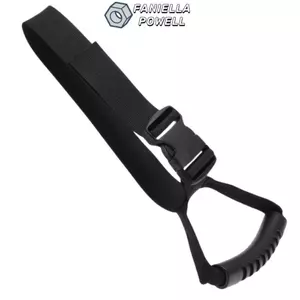 Hỗ trợ tay nắm cửa ô tô FANIELLAPOWELL, Khóa an toàn Hỗ trợ di động có thể điều chỉnh, Dây đeo tay Nylon màu đen an toàn Di động giới hạn
