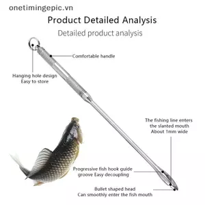 VFZ 19CM / 7.5in Thép Không Gỉ An Toàn Hút Móc Câu Detacher Tẩy Nhanh Thiết Bị Decoupling Dụng Cụ Câu Cá OTE