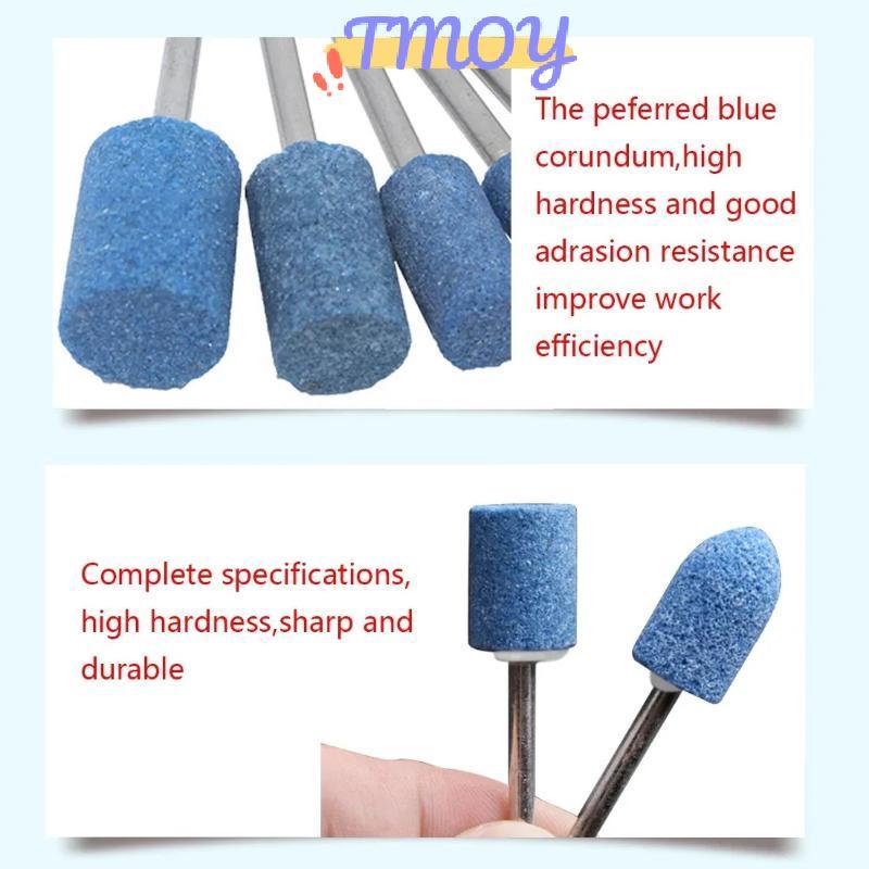 TMOY 10 Chiếc Đầu Đánh Bóng Đầu Bánh Xe Mài Mòn Gắn Cho Dụng Cụ Quay Điện Mài Điện Đá Bánh Xe Dremel Phụ Kiện TMOY