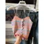 Phiên bản Hàn Quốc Áo Vest sọc ngắn phong cách giả Dopamine Co giãn Đan Camisole nhỏ