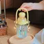 Phong Cách Mới Mùa Hè Cốc Nước Ánh Sáng Sang Trọng Cao Cấp Cảm Giác Bé Gái Cao Cấp Rơm Cốc Chịu Nhiệt Độ Cao Di Động Niche Kính