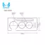 51 mm Gỗ Cà Phê Tam Giác Trạm Đứng Cà Phê Portafilter Giá Đỡ Ép Đứng Espresso Phân Phối Đòn Bẩy Giá Đỡ