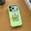 Ốp lưng iPhone Kerokerokeroppi màu xanh lá cây, Winking Frog [1 Ốp điện thoại có thể tháo rời 2 trong 1] Ốp điện thoại có thể tháo rời 2 trong 1 17 / 16 / 15 / 14 / 13 / 12 / 11 Pro Max Plus