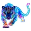 Nhãn dán xe hơi AMBU Neon Leopard, Decal trang trí động vật chống nước, Nhãn dán thân xe đầy màu sắc tự dính