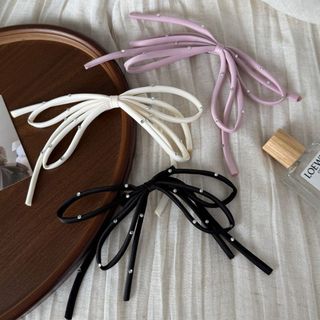 Kẹp tóc nơ đính đá ngọt ngào Kẹp tóc nữ mùa xuân