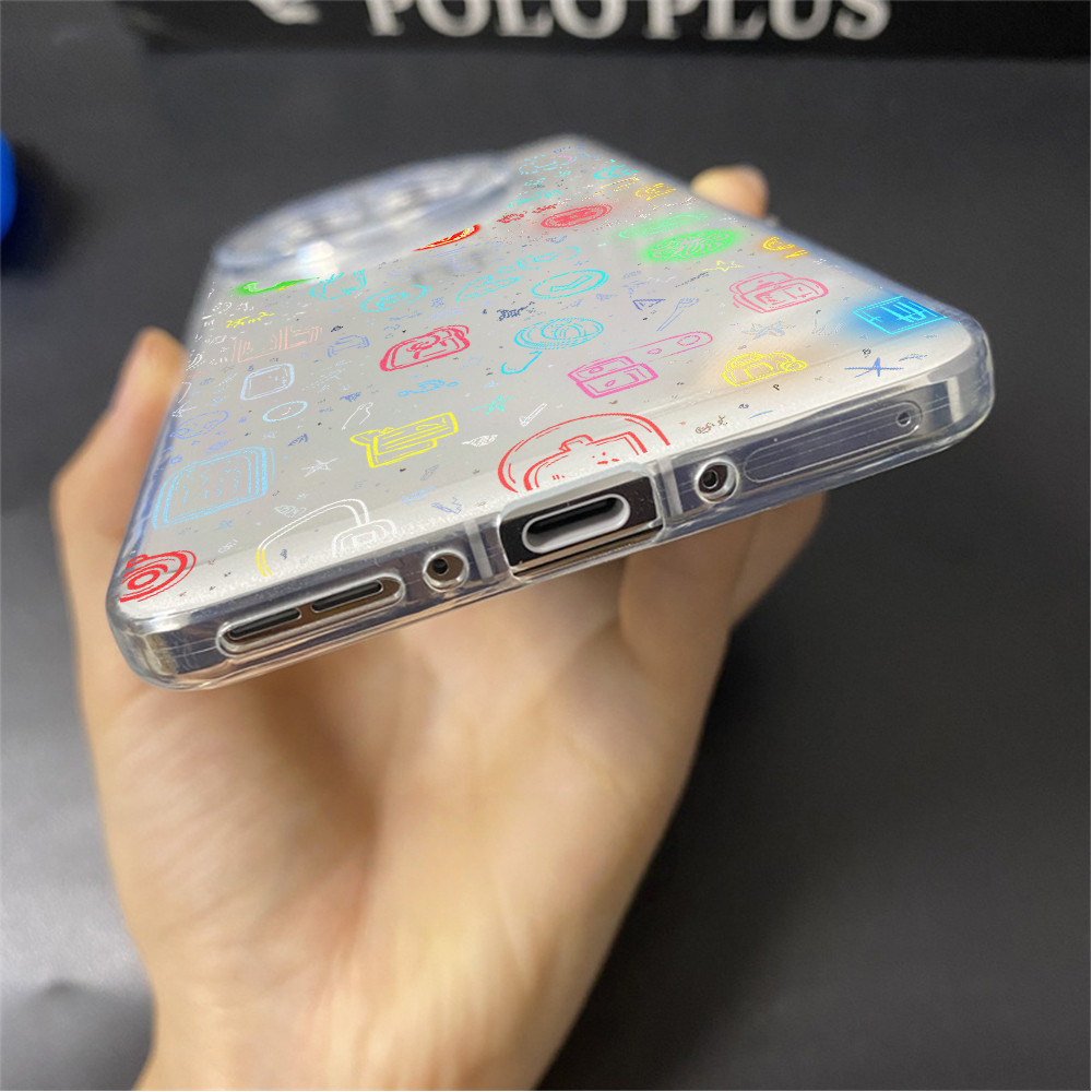 Dành Cho Oneplus Ace 6 6T / 15 13 13R 13T 12 12R 11 Ace 5 Pro Ace 3 3V 2V Nord 5 Graffiti Vỏ Điện Thoại TPU Mềm Trong Suốt / Bảo Vệ Camera Chống Sốc One plus Cover