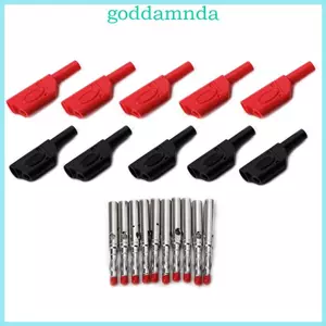 GODD 10 Bộ Vỏ Nam 4mm Có Thể Xếp Chồng Chuối Cắm Dây Đầu Nối Hàn