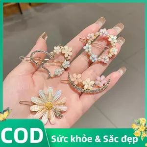 Trong Kho Ngọt Ngào Đầy Màu Sắc Rhinestone Hoa Trái Tim Tóc Clip Cho Cô Gái Dễ Thương Barrettes Kẹp Tóc Cá Tuyết