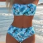 Bộ đồ Bikini Đồ bơi nữ hai mảnh Đồ bơi lá xanh gợi cảm