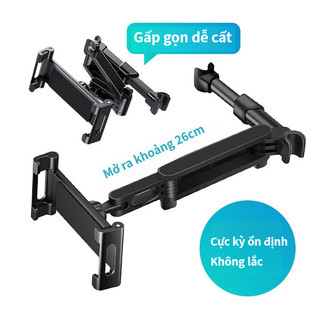 Thích hợp cho iPad / Giá đỡ máy tính bảng ở ghế sau ô tô -- Có thể cố định sang tựa đầu, cũng có thể đặt điện thoại di động, có thể gập lại linh hoạt, đa chức năng.