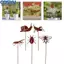 <cosyh>5PCS Rusty Insect Decorative Stakes for Garden Outdoor Iron Animal Decoration