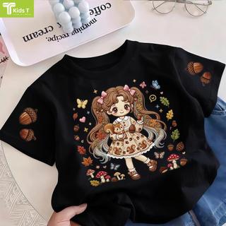 COD✅ (Hồ Chí Minh)Kids T Mall Áo phông tay ngắn In hình hoạt hình Áo Kiểu rộng và ấn tượng Trẻ em thời trang #VN733
