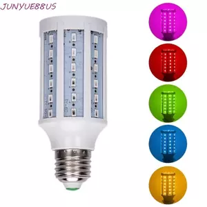 Bóng đèn LED nhiều màu JUNYUE88US, công suất 5W/10W, ánh sáng đỏ/xanh/vàng/xanh lá, đui E27, phù hợp sân vườn, tiểu cảnh