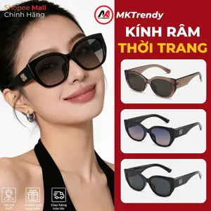 Kính râm gọng vuông MKTRENDY kính mát mắt mèo chống tia UV thời trang nam nữ phong cách sang trọng T39