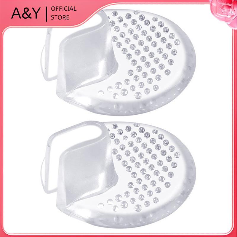 A & Y Silicone Flip Gel Đệm Miếng Lót Nhỏ Chấm Tròn Chống Trượt Flip-flops GEL Chống Trơn Trượt Trong Suốt Giày Chân Trước Miếng Dán Bảo Vệ Ngón Chân.