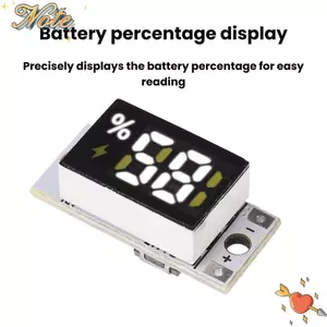 Mô-đun chỉ báo mức pin NOTE1, Màn hình kỹ thuật số LED Hiển thị đồng hồ đo công suất pin được kết nối, nút thông minh Hoạt động công suất thấp Đèn báo pin Lithium