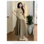Bộ đồ bà bầu Váy thường ngày mùa hè + Bộ đồ hai mảnh tay ngắn dáng rộng đơn giản