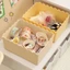 Hộp lưu trữ viền sóng màu Pastel Thùng đựng nhựa có thể xếp chồng lên nhau
