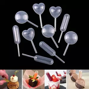 CMinYP 50 Chiếc Mini Lỏng Bóp Nhỏ Giọt Dùng Một Lần Mứt Nhỏ Giọt Cho Cupcake Nước Sốt Chuyển ttes Nhỏ Giọt Bánh Món Tráng Miệng Dụng Cụ Vinh Quang