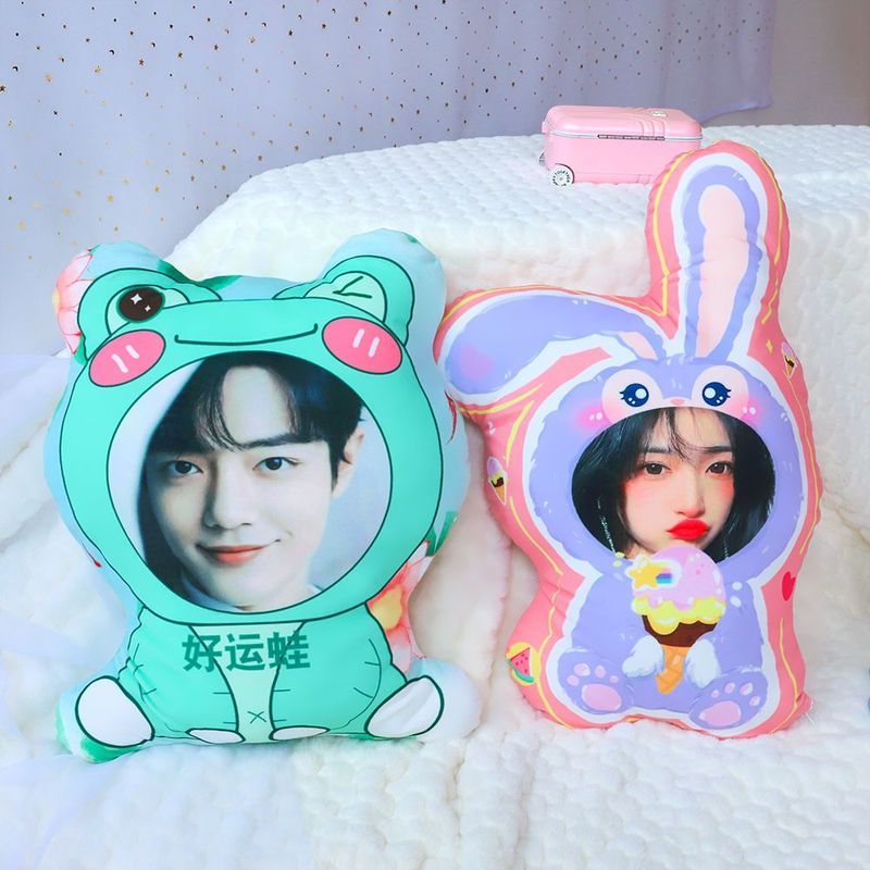 Gối Tùy Chỉnh Hình Ảnh Bé Gái Dễ Thương Sang Trọng Đồ Chơi Bạn Gái Sáng Tạo Gửi Bạn Trai Quà Tặng Sinh Nhật Búp Bê Búp Bê
