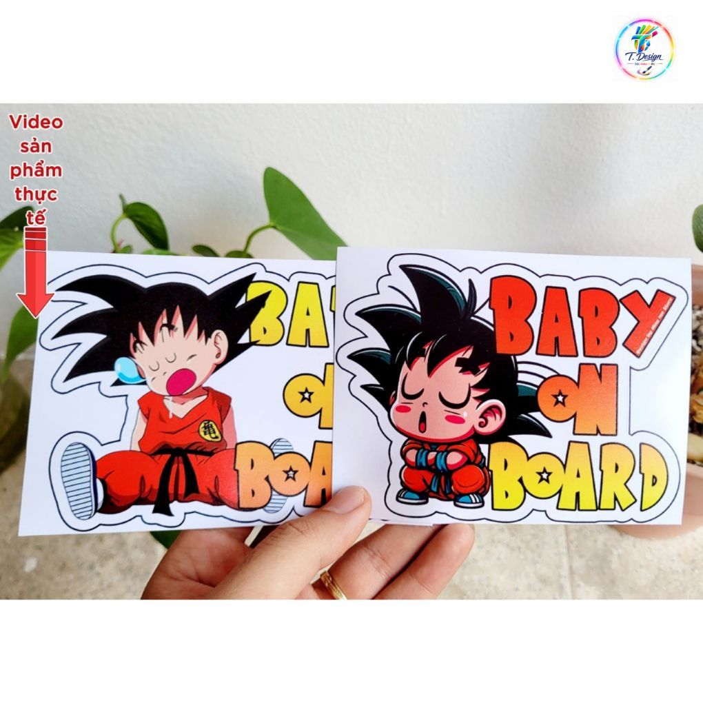 "Tem Dán Xe 'Songuku Baby In Car' - Decal Ô Tô Chống Nước Dành Cho Gia Đình Có Trẻ Nhỏ - Mày Mò Store"