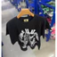 Chất Lượng Cao Hàng Sẵn Có 3878 Kiểu Giặt Đen Hip-Hop Street vintage Tay Ngắn T-