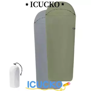 ICUCKO Túi Ngủ Lót, Túi Ngủ Lót Bên Trong Siêu Nhẹ, Ngoài Trời Ấm Áp Đơn Du Lịch Khách Sạn Nylon Cắm Trại Du Lịch Đi Bộ Đường Dài Cắm Trại