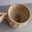 Giỏ đựng cốc Giỏ mây dệt hình trụ Dệt tay