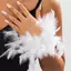 HFSHY Nhiều Màu Sắc Lông Vũ Vòng Tay Trang Trí Móng Tay Dây Đeo Tay Cho Ảnh Làm Móng Tay Lông Vũ Gợi Cảm Phụ Kiện Làm Móng Tay Vòng Tay VN