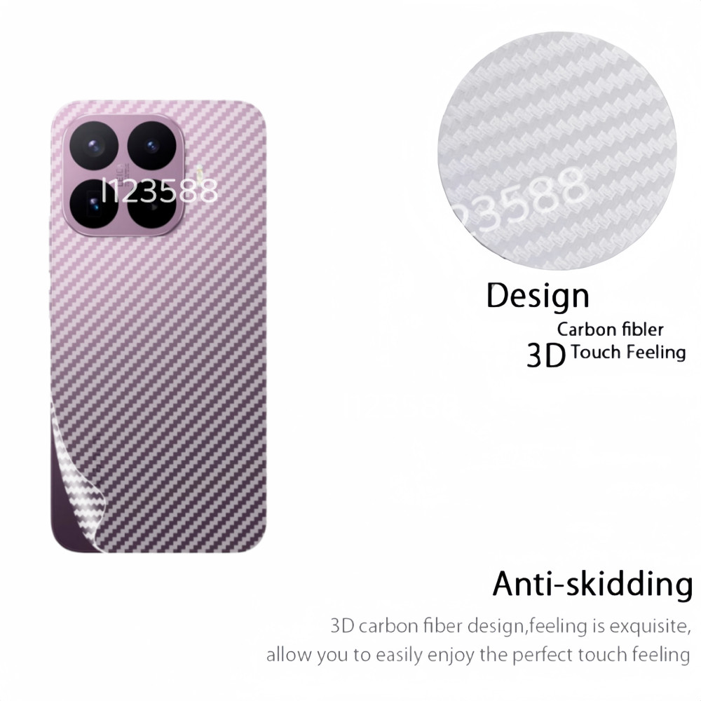 Dành Cho Xiaomi 17TPro 2026 Mặt Sau Bảo Vệ Mềm Cho Xiaomi 17T 17TPro Xiaomi17T Pro 5G Sợi Carbon Mờ Mặt Sau Phim Trong Suốt Scratcher