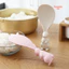 Muỗng cơm hình thỏ ba chiều chống dính làm từ rơm lúa mì