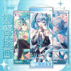 Hatsune cos Tranh Treo Tường Hatsune Miku Hai Chiều Da Đào Cuộn Vải Tranh Treo Tường Anime Hàng Hóa 5.29