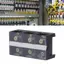 apill Dải đầu cuối hai hàng M6 Vít chuyên nghiệp 600V 100A Mạ cố định có nắp cầu cho hệ thống phân phối TC (2 vị trí (1002))