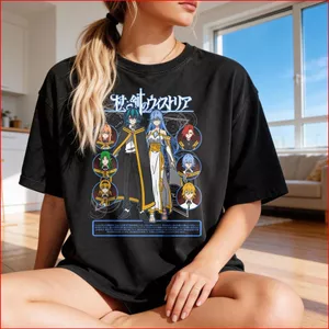 GC1 Wistoria Wands and Sword 2 Graphic Tee Fantasy Warrior Áo thun Manga Lấy cảm hứng từ GC1