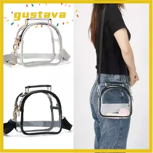 Túi xách trong suốt GUSTAVA, Túi đeo vai dung tích lớn chống thấm nước, Túi mua sắm màu kẹo trong suốt TPU đa chức năng cho bé gái