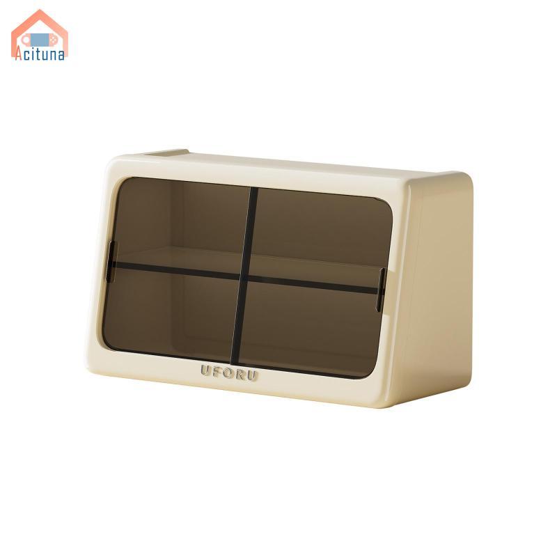 Cửa Trượt Cốc Tủ Mặt Bàn Cốc Hai Tầng Giá Để Đồ Rõ Ràng Màu Bảng 2 Tầng Tủ Tổ Chức Cho Nhà Bếp Quầy