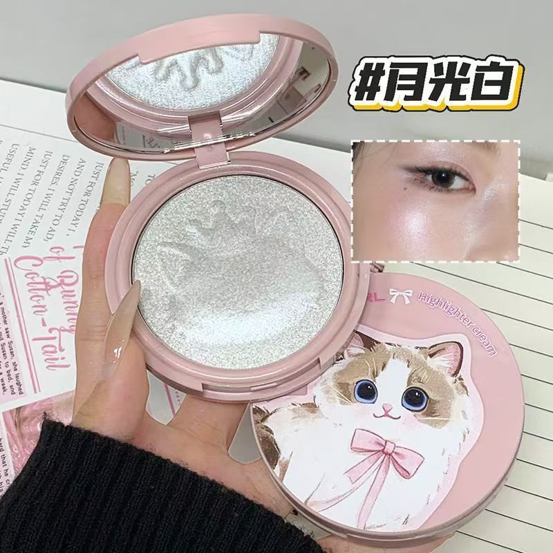 Nghệ sĩ trang điểm là những điểm nổi bật được đề xuất!Cat High Gloss Powder Fine Glitter Soft Glutinous Minced Potatoes Mỹ phẩm không bột trong suốt